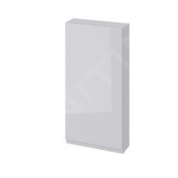 Cersanit Moduo - Armoire 80x40x14 cm, 1 porte, charnières G/D, gris S590-021