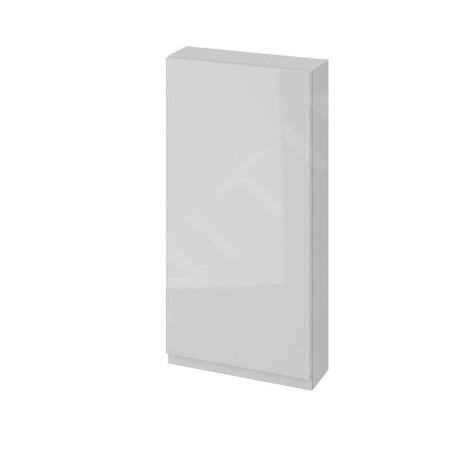 Cersanit Moduo - Armoire 80x40x14 cm, 1 porte, charnières G/D, gris S590-029-DSM