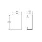 Cersanit Moduo - Meuble-lavabo, 59x39x22 cm, 1 porte, charnières G/D, anthracite S590-078 Cersanit Moduo - Meuble-lavabo, 59x39x22 cm, 1 porte, charnières G/D, anthracite S590-078