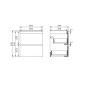 Cersanit Moduo - Meuble-lavabo, 57x49x40cm, 2 tiroirs, anthracite S590-079 Cersanit Moduo - Meuble-lavabo, 57x49x40cm, 2 tiroirs, anthracite S590-079
