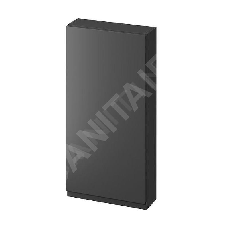Cersanit Moduo - Armoire 80x40x14 cm, 1 porte, charnières G/D, anthracite S590-082
