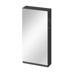 Cersanit Moduo - Armoire à miroir, 80x40x14 cm, 1 porte, charnières G/D, anthracite S590-084