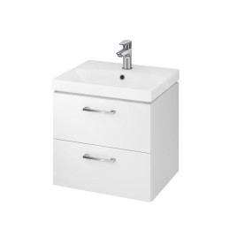 Cersanit Lara - Meuble avec lavabo, 46x49x40 cm, 2 tiroirs, blanc S801-141-DSM
