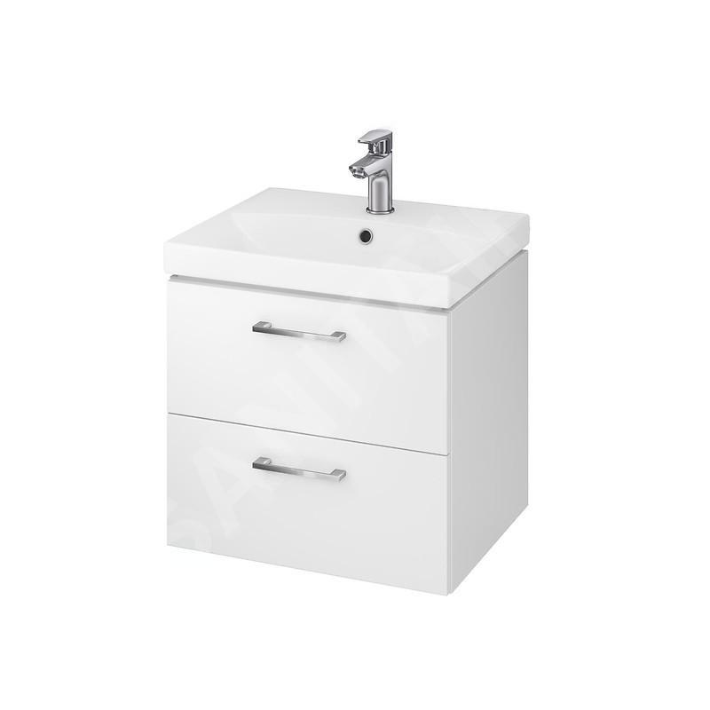 Cersanit Lara - Meuble avec lavabo, 46x49x40 cm, 2 tiroirs, blanc S801-141-DSM Cersanit Lara - Meuble avec lavabo, 46x49x40 cm, 2 tiroirs, blanc S801-141-DSM