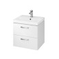 Cersanit Lara - Meuble avec lavabo, 46x49x40 cm, 2 tiroirs, blanc S801-141-DSM Cersanit Lara - Meuble avec lavabo, 46x49x40 cm, 2 tiroirs, blanc S801-141-DSM