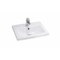 Cersanit Lara - Meuble avec lavabo, 46x49x40 cm, 2 tiroirs, noyer S801-153-DSM Cersanit Lara - Meuble avec lavabo, 46x49x40 cm, 2 tiroirs, noyer S801-153-DSM