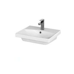 Cersanit Lara - Meuble avec lavabo, 46x49x40 cm, 2 tiroirs, noyer S801-155-DSM