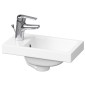 Cersanit Lara - Meuble avec lavabo, 59x39x22 cm, 1 porte, charnières G/D, gris S801-189 Cersanit Lara - Meuble avec lavabo, 59x39x22 cm, 1 porte, charnières G/D, gris S801-189