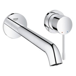 Grohe Essence - Mitigeur de lavabo L encastré, installation 2 trous, chrome 19967001