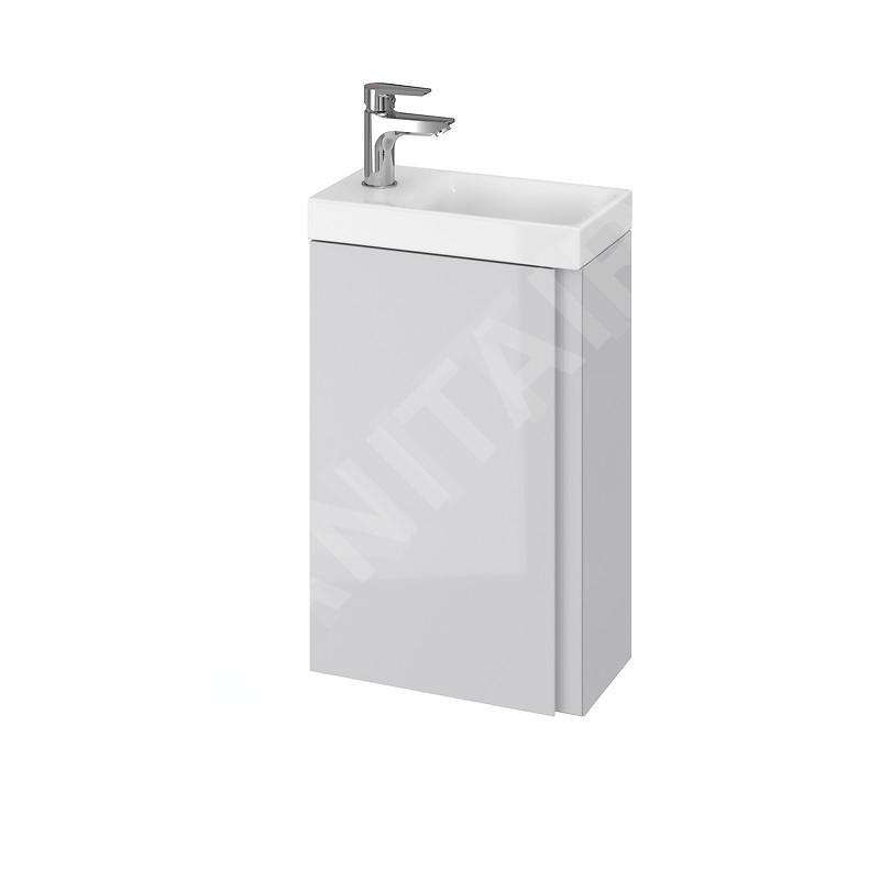 Cersanit Moduo - Meuble avec lavabo, 59x39x22 cm, 1 porte, charnières G/D, gris S801-217-DSM Cersanit Moduo - Meuble avec lavabo, 59x39x22 cm, 1 porte, charnières G/D, gris S801-217-DSM