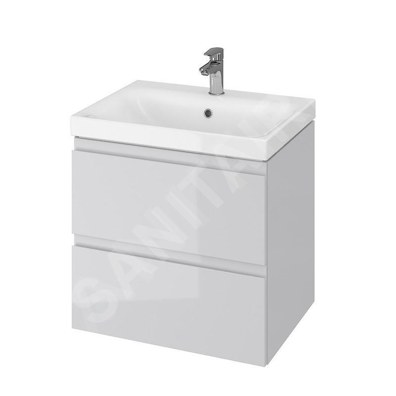 Cersanit Moduo - Meuble avec lavabo, 57x60x45 cm, 2 tiroirs, gris S801-222-DSM Cersanit Moduo - Meuble avec lavabo, 57x60x45 cm, 2 tiroirs, gris S801-222-DSM