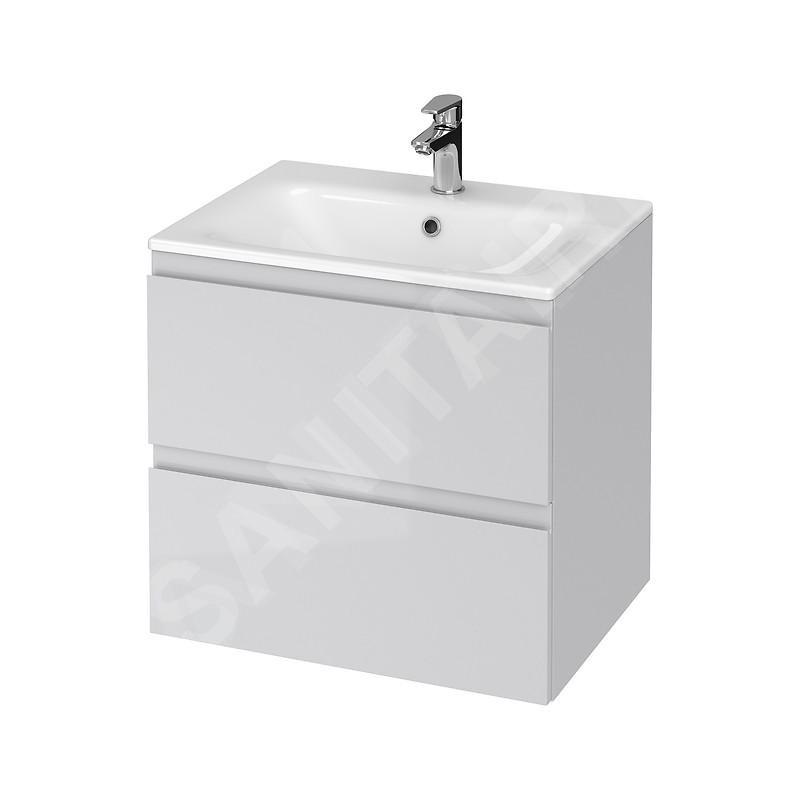 Cersanit Moduo - Meuble avec lavabo, 57x60x45 cm, 2 tiroirs, gris S801-313-DSM Cersanit Moduo - Meuble avec lavabo, 57x60x45 cm, 2 tiroirs, gris S801-313-DSM