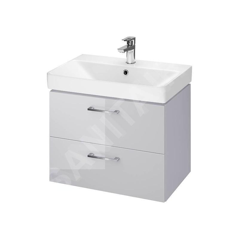 Cersanit Lara - Meuble avec lavabo, 46x59x38 cm, 2 tiroirs, gris S801-317-DSM Cersanit Lara - Meuble avec lavabo, 46x59x38 cm, 2 tiroirs, gris S801-317-DSM