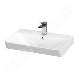 Cersanit Lara - Meuble avec lavabo, 46x59x38 cm, 2 tiroirs, gris S801-317-DSM