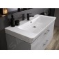 Cersanit Lara - Meuble avec lavabo, 46x59x38 cm, 2 tiroirs, gris S801-317-DSM Cersanit Lara - Meuble avec lavabo, 46x59x38 cm, 2 tiroirs, gris S801-317-DSM