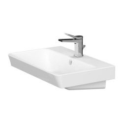 Cersanit Lara - Meuble avec lavabo, 46x59x38 cm, 2 tiroirs, blanc S801-318-DSM