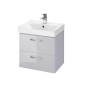 Cersanit Lara - Meuble avec lavabo, 46x49x35 cm, 2 tiroirs, gris S801-320-DSM Cersanit Lara - Meuble avec lavabo, 46x49x35 cm, 2 tiroirs, gris S801-320-DSM
