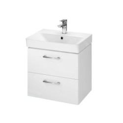 Cersanit Lara - Meuble avec lavabo, 46x49x35 cm, 2 tiroirs, blanc S801-321-DSM