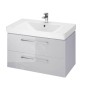 Cersanit Lara - Meuble avec lavabo, 45x79x45 cm, 2 tiroirs, gris S801-340-DSM Cersanit Lara - Meuble avec lavabo, 45x79x45 cm, 2 tiroirs, gris S801-340-DSM