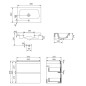 Cersanit Moduo - Meuble avec lavabo, 57x60x38 cm, 2 tiroirs, anthracite S801-469-DSM Cersanit Moduo - Meuble avec lavabo, 57x60x38 cm, 2 tiroirs, anthracite S801-469-DSM