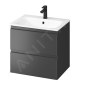 Cersanit Moduo - Meuble avec lavabo, 57x60x45 cm, 2 tiroirs, anthracite S801-472-DSM Cersanit Moduo - Meuble avec lavabo, 57x60x45 cm, 2 tiroirs, anthracite S801-472-DSM