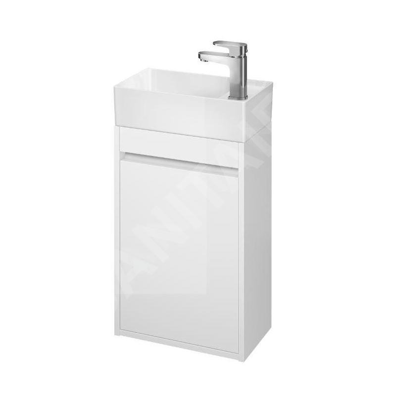 Cersanit Crea - Meuble-lavabo, 59x39x22 cm, 1 porte, charnières G/D, blanc S924-001 Cersanit Crea - Meuble-lavabo, 59x39x22 cm, 1 porte, charnières G/D, blanc S924-001