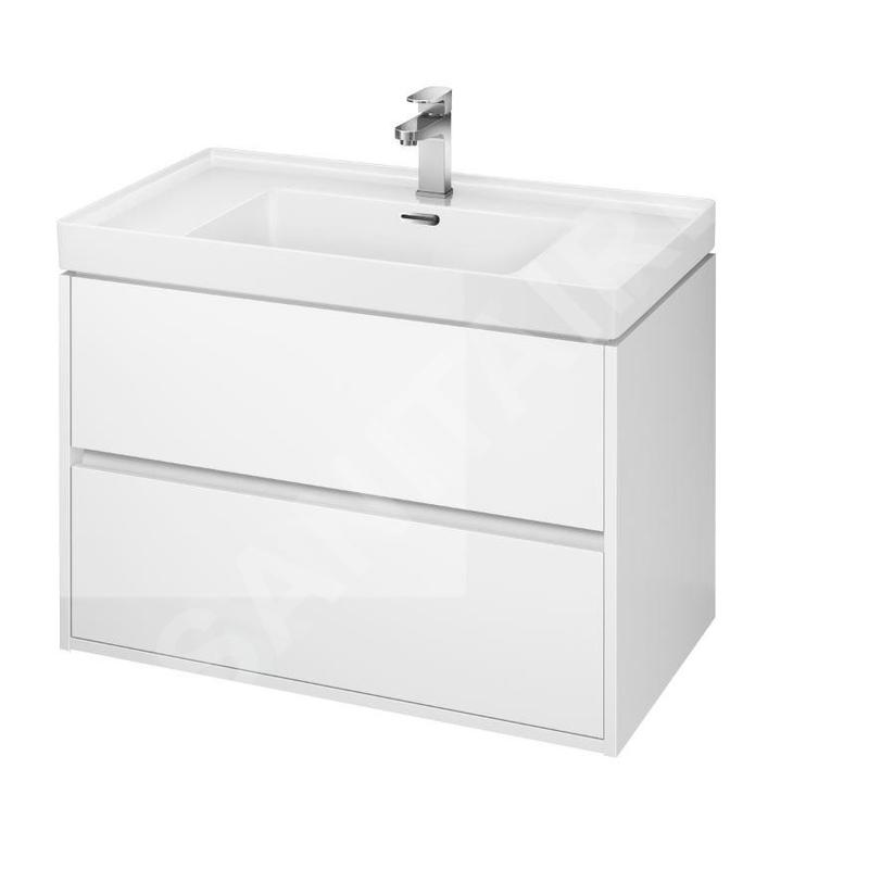 Cersanit Crea - Meuble-lavabo, 53x79x45 cm, 2 tiroirs, blanc S924-004 Cersanit Crea - Meuble-lavabo, 53x79x45 cm, 2 tiroirs, blanc S924-004