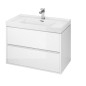 Cersanit Crea - Meuble-lavabo, 53x79x45 cm, 2 tiroirs, blanc S924-004 Cersanit Crea - Meuble-lavabo, 53x79x45 cm, 2 tiroirs, blanc S924-004