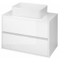 Cersanit Crea - Meuble-lavabo, 53x79x45 cm, 2 tiroirs, blanc S924-005 Cersanit Crea - Meuble-lavabo, 53x79x45 cm, 2 tiroirs, blanc S924-005
