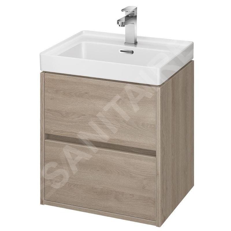 Cersanit Crea - Meuble-lavabo, 53x49x40 cm, 2 tiroirs, chêne S924-007 Cersanit Crea - Meuble-lavabo, 53x49x40 cm, 2 tiroirs, chêne S924-007