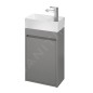 Cersanit Crea - Meuble-lavabo, 59x39x22 cm, 1 porte, charnières G/D, gris S924-014 Cersanit Crea - Meuble-lavabo, 59x39x22 cm, 1 porte, charnières G/D, gris S924-014