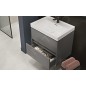 Cersanit Crea - Meuble-lavabo, 53x49x40 cm, 2 tiroirs, gris S924-015 Cersanit Crea - Meuble-lavabo, 53x49x40 cm, 2 tiroirs, gris S924-015