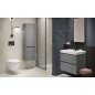 Cersanit Crea - Meuble-lavabo, 53x49x40 cm, 2 tiroirs, gris S924-015 Cersanit Crea - Meuble-lavabo, 53x49x40 cm, 2 tiroirs, gris S924-015