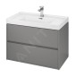 Cersanit Crea - Meuble-lavabo, 53x79x45 cm, 2 tiroirs, gris S924-017 Cersanit Crea - Meuble-lavabo, 53x79x45 cm, 2 tiroirs, gris S924-017