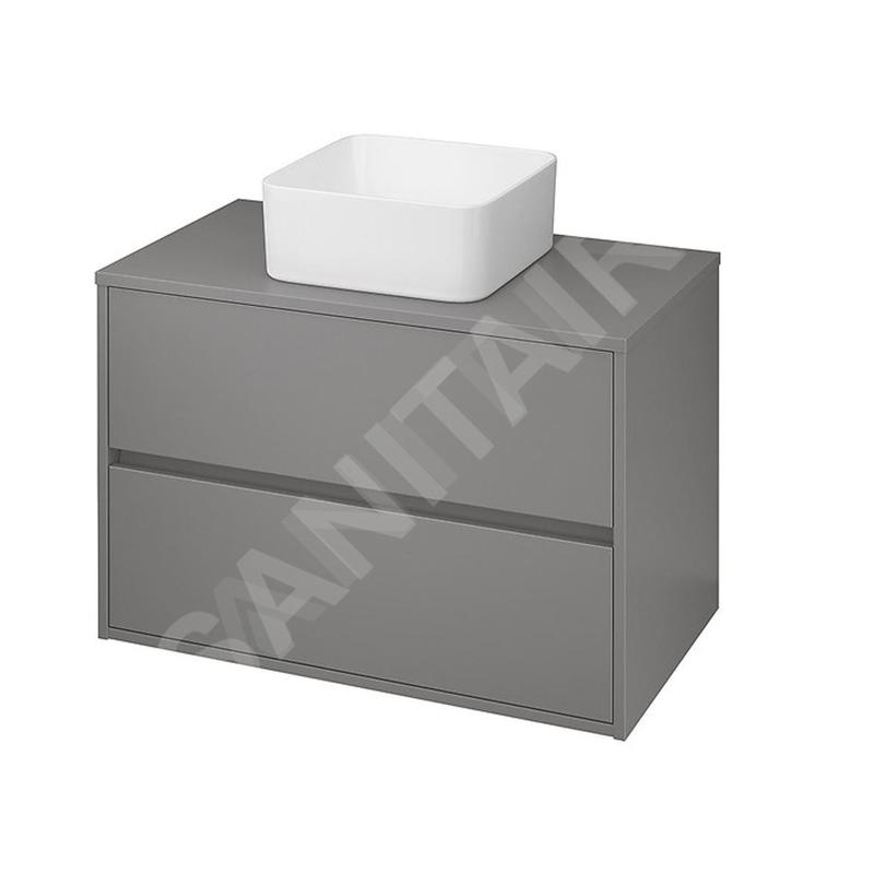 Cersanit Crea - Meuble-lavabo, 53x79x45 cm, 2 tiroirs, gris S924-018 Cersanit Crea - Meuble-lavabo, 53x79x45 cm, 2 tiroirs, gris S924-018