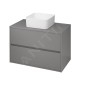 Cersanit Crea - Meuble-lavabo, 53x79x45 cm, 2 tiroirs, gris S924-018 Cersanit Crea - Meuble-lavabo, 53x79x45 cm, 2 tiroirs, gris S924-018