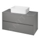 Cersanit Crea - Meuble-lavabo, 53x100x45 cm, 2 tiroirs, gris S924-020 Cersanit Crea - Meuble-lavabo, 53x100x45 cm, 2 tiroirs, gris S924-020