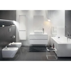 Cersanit Crea - Armoire haute, 140x40x25 cm, 2 portes, charnières G/D, blanc S924-022
