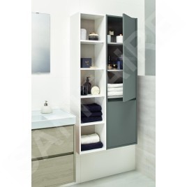 Cersanit Crea - Armoire haute, 140x30x25 cm, blanc S924-023