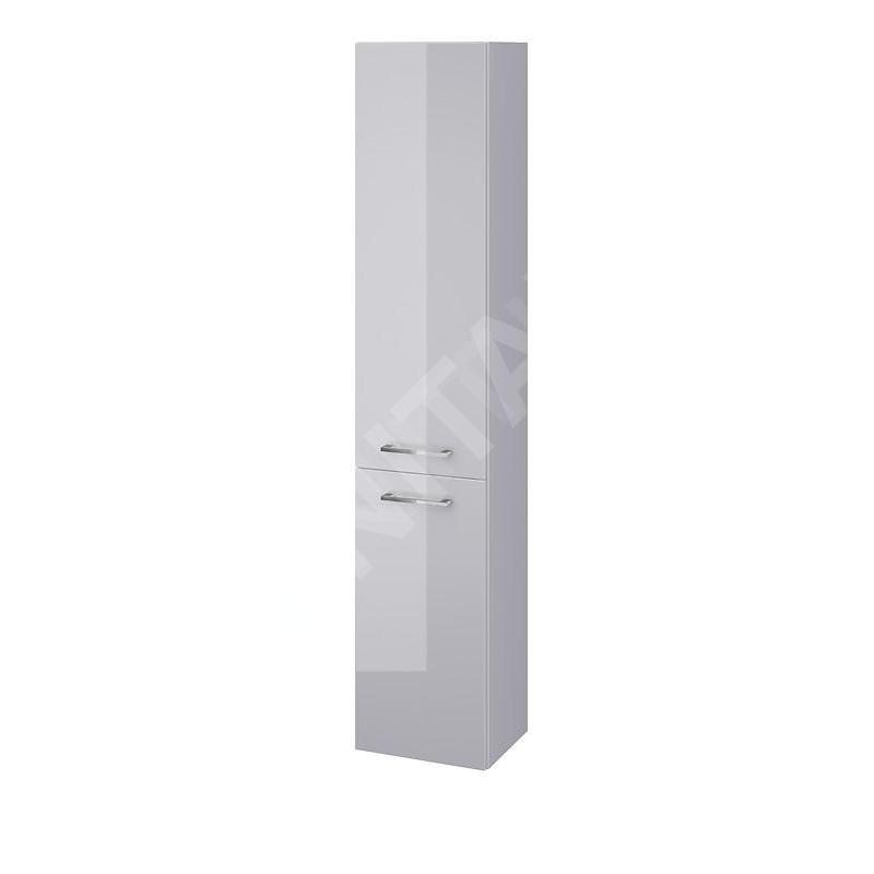 Cersanit Lara - Armoire haute, 150x30x25 cm, 2 portes, charnières G/D, gris S926-032-DSM