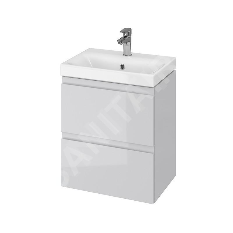 Cersanit Moduo - Meuble-lavabo, 57x50x35cm, 2 tiroirs, gris S929-005 Cersanit Moduo - Meuble-lavabo, 57x50x35cm, 2 tiroirs, gris S929-005
