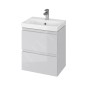 Cersanit Moduo - Meuble-lavabo, 57x50x35cm, 2 tiroirs, gris S929-005 Cersanit Moduo - Meuble-lavabo, 57x50x35cm, 2 tiroirs, gris S929-005
