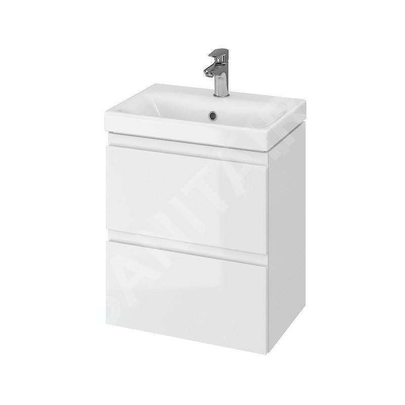 Cersanit Moduo - Meuble-lavabo, 57x50x35cm, 2 tiroirs, blanc S929-006 Cersanit Moduo - Meuble-lavabo, 57x50x35cm, 2 tiroirs, blanc S929-006