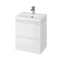 Cersanit Moduo - Meuble-lavabo, 57x50x35cm, 2 tiroirs, blanc S929-006 Cersanit Moduo - Meuble-lavabo, 57x50x35cm, 2 tiroirs, blanc S929-006