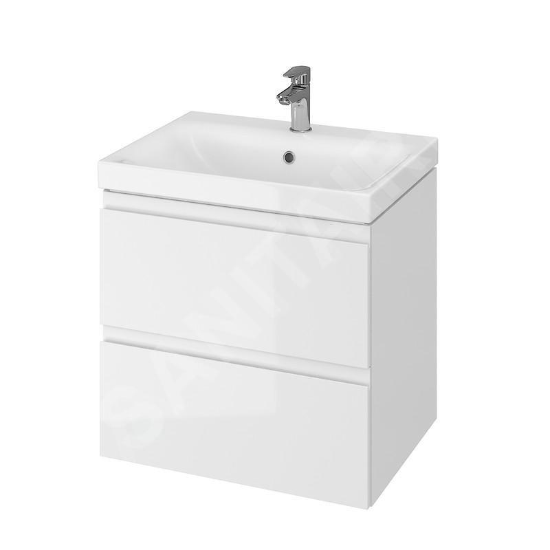 Cersanit Moduo - Meuble-lavabo, 57x60x45cm, 2 tiroirs, blanc S929-010 Cersanit Moduo - Meuble-lavabo, 57x60x45cm, 2 tiroirs, blanc S929-010