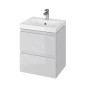 Cersanit Moduo - Meuble-lavabo, 57x49x40cm, 2 tiroirs, gris S929-011 Cersanit Moduo - Meuble-lavabo, 57x49x40cm, 2 tiroirs, gris S929-011