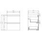 Cersanit Moduo - Meuble-lavabo, 57x49x40cm, 2 tiroirs, gris S929-011 Cersanit Moduo - Meuble-lavabo, 57x49x40cm, 2 tiroirs, gris S929-011