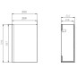 Cersanit Moduo - Meuble-lavabo, 59x39x22 cm, 1 porte, charnières G/D, gris S929-013 Cersanit Moduo - Meuble-lavabo, 59x39x22 cm, 1 porte, charnières G/D, gris S929-013