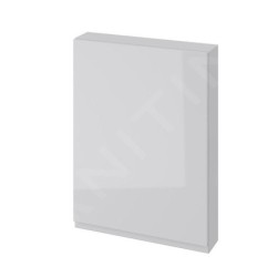 Cersanit Moduo - Armoire 80x59x14 cm, 1 porte, charnières G/D, gris S929-015
