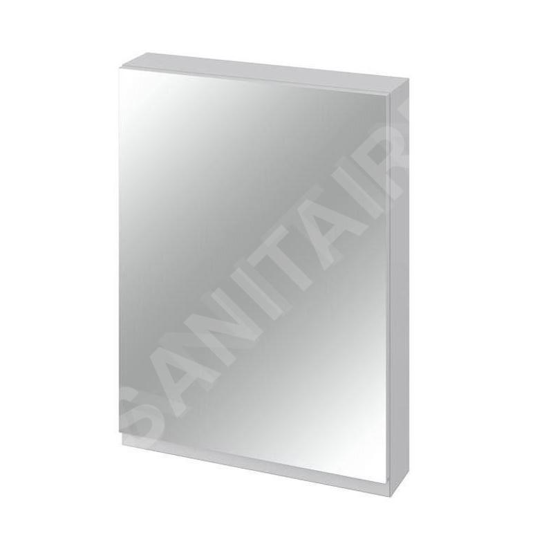 Cersanit Moduo - Armoire à miroir, 80x60x14 cm, 1 porte, charnières G/D, gris S929-017 Cersanit Moduo - Armoire à miroir, 80x60x14 cm, 1 porte, charnières G/D, gris S929-017